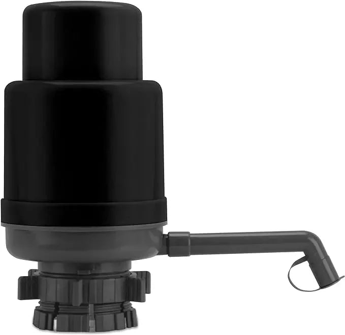 Black manual water dispenser pump for bottled water delivery service